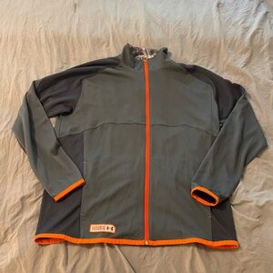 Under‎ Armour Jacket Combine Training Mens Size XL Front Zip Gray EUC